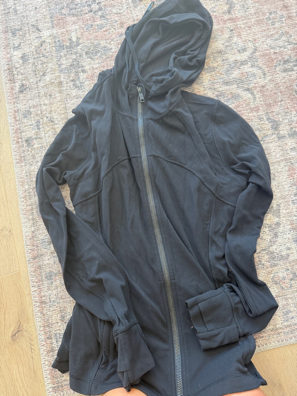 lululemon athletica Black Full-Zip Performance Hoodie